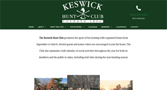 Desktop Screenshot of keswickhuntclub.com